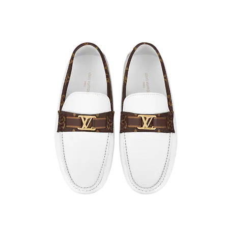 Giày Louis Vuitton Hockenheim Mocassins 'White' 1A9I65 - Ảnh 3
