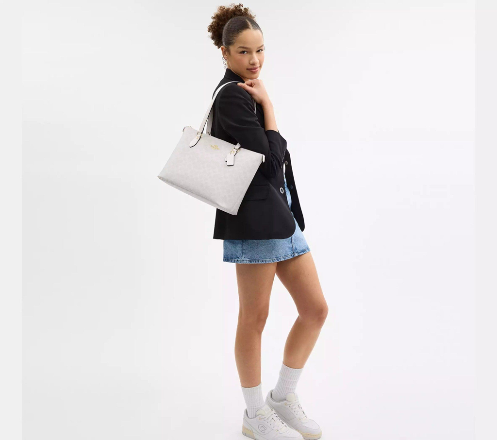 Alternative view of Túi Coach Tote Canvas Gallery 'White' CW381-IMXU5