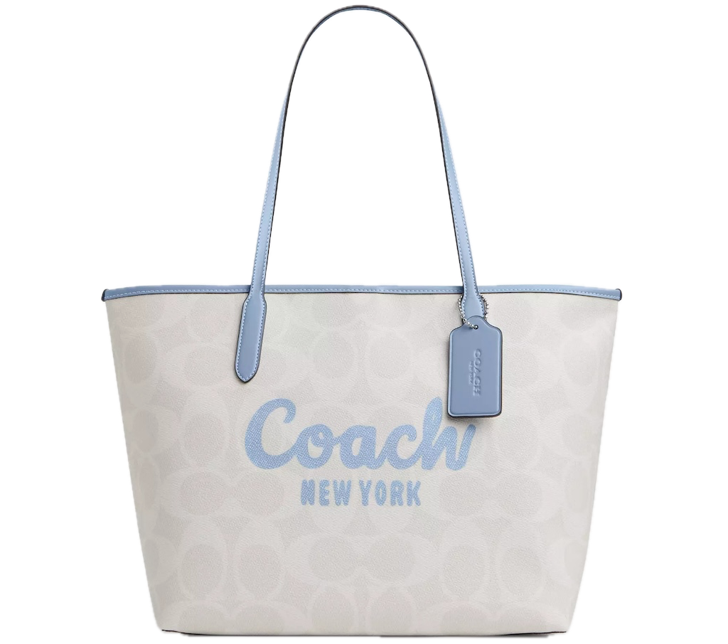 Túi Coach Tote City Graphic 'Grey Blue' CY705-SVXUI
