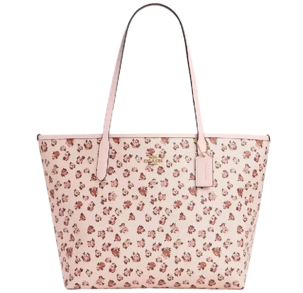 Túi Coach City Tote Bag ‘Rose Print’ CY682-08XKE