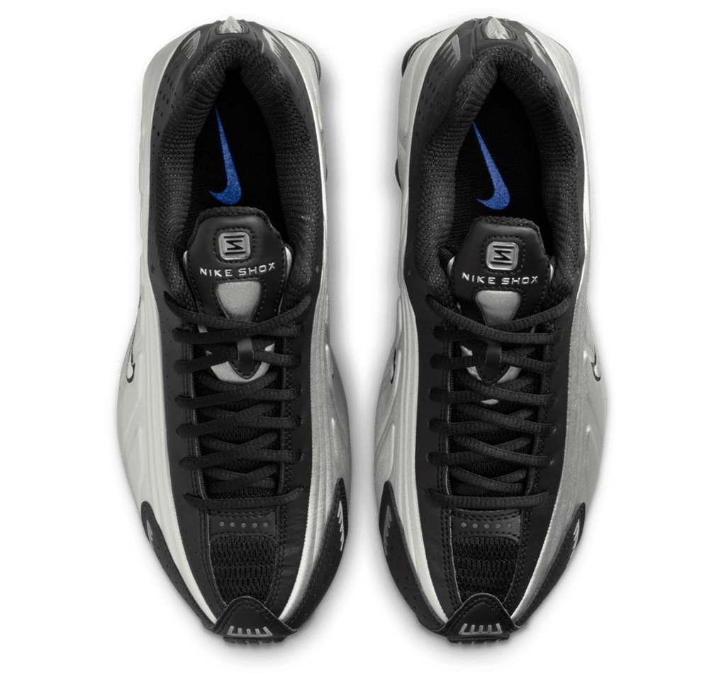 Giày Nike Shox R4 ‘Metallic Silver Black’ AR3565-006 - Ảnh 3