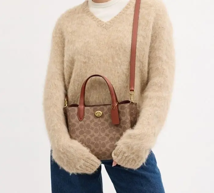 Túi Coach Willow Tote 24 ‘Tan’ C8562-B4XHG - Ảnh 3