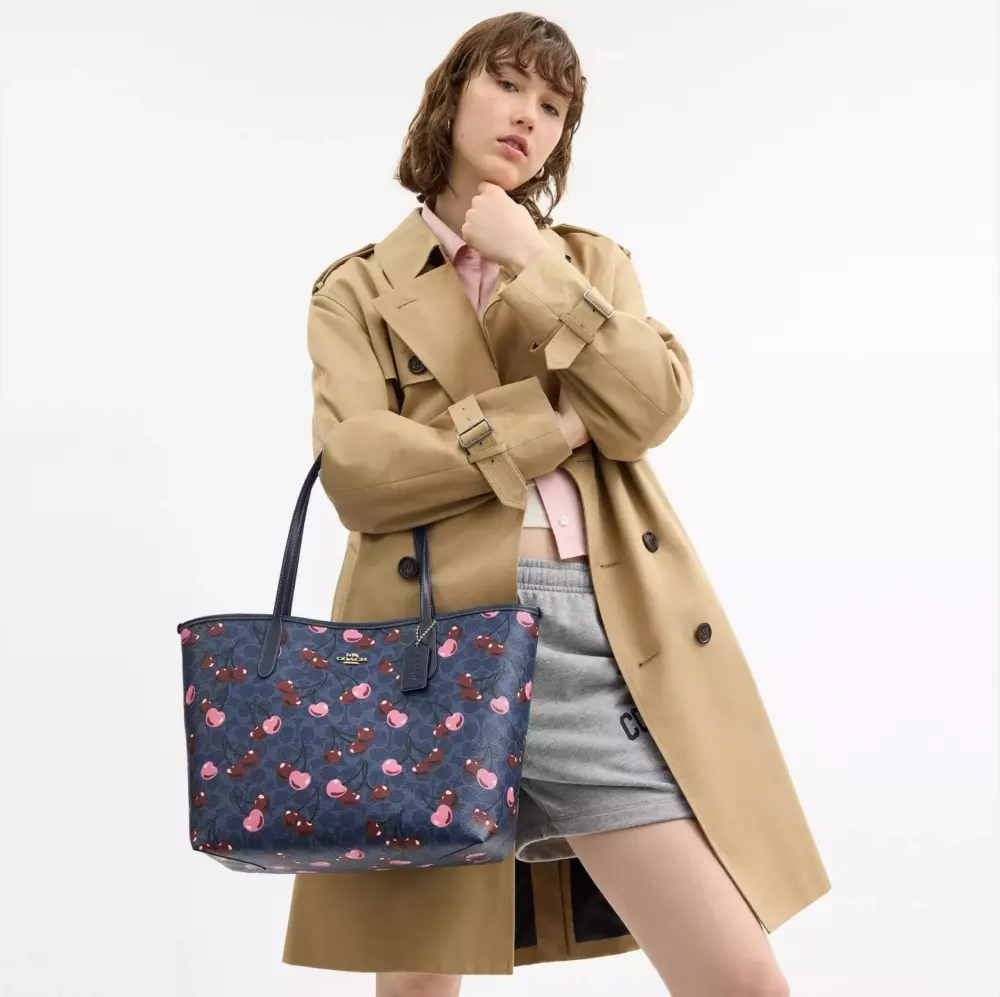 Alternative view of Túi Coach City Tote Bag ‘Navy’ CY691-IMDEI
