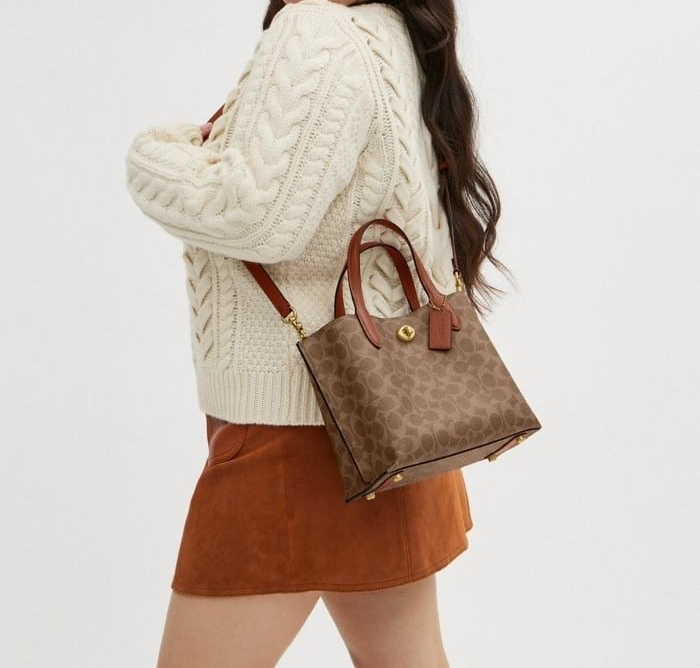 Túi Coach Willow Tote 24 ‘Tan’ C8562-B4XHG - Ảnh 2