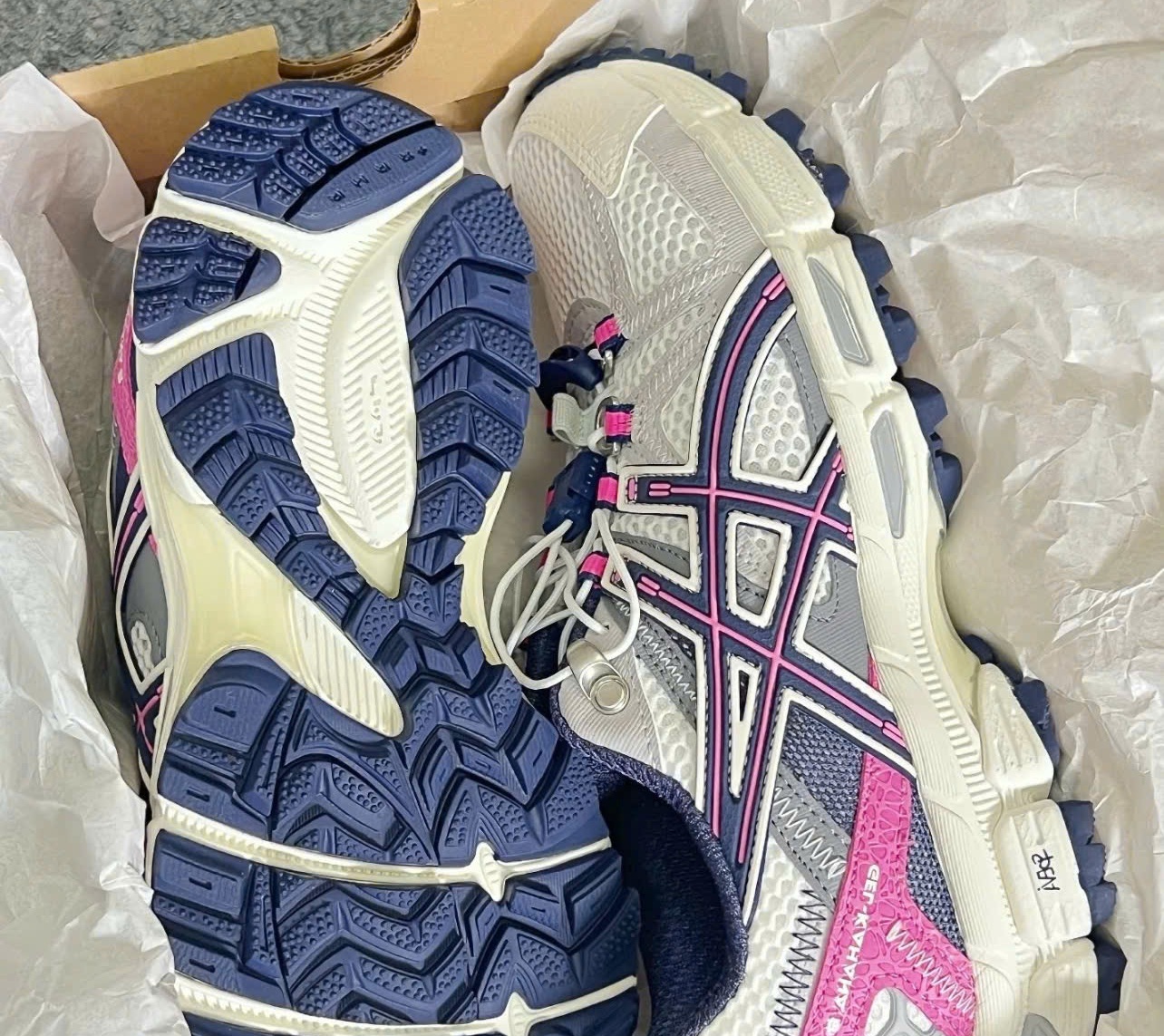 Giày Asics Gel-Kahana 8 FL ‘White Cream Pink’ 1012B634-102 - Ảnh 3