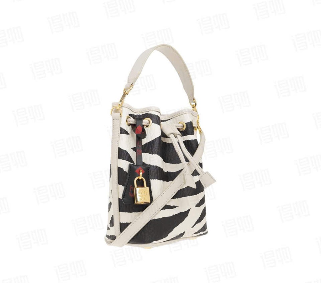 Túi MCM Meta Safari 'Black White' MWDDSDU07BK001 - Ảnh 3