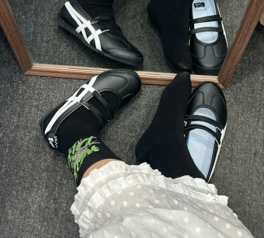 Giày Onitsuka Tiger Mexico 66 Ballerina x PATOU ‘Black White’ 1183C379-002 - Ảnh 3