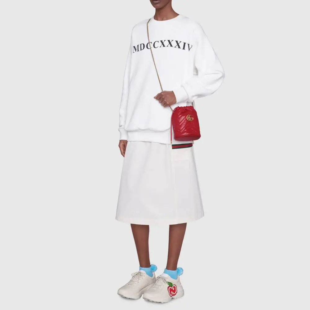 Alternative view of Túi Gucci GG Marmont Mini Bucket Bag ‘Red’ 575163-DTDRT-6433