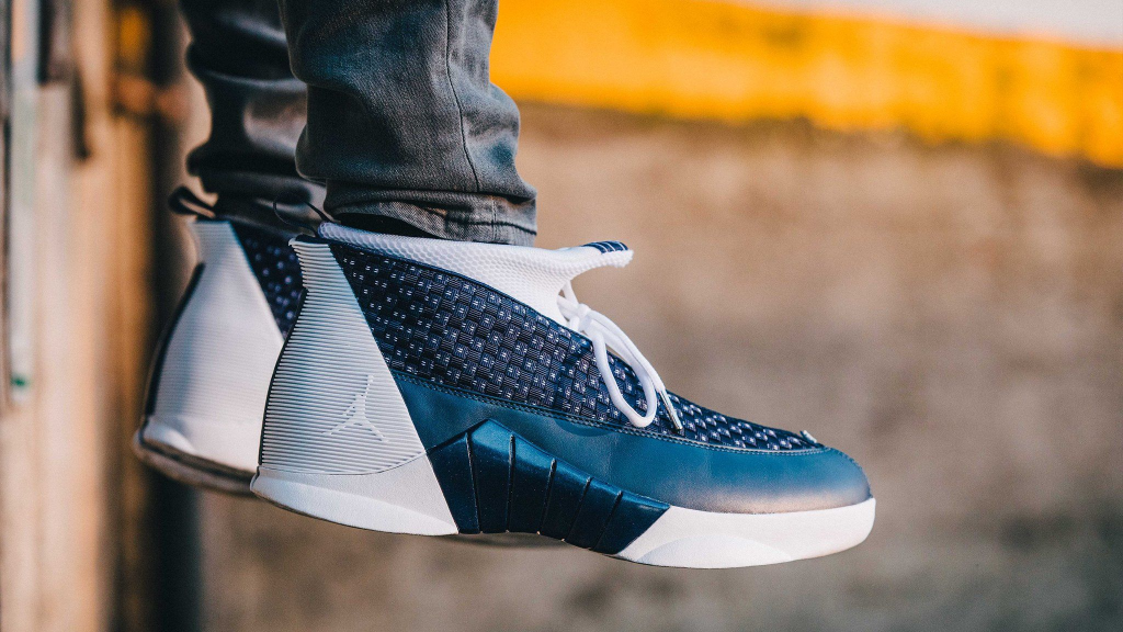 Giày Nike Air Jordan 15 Retro ‘Obsidian’ 2017 881429-400 - Ảnh 5