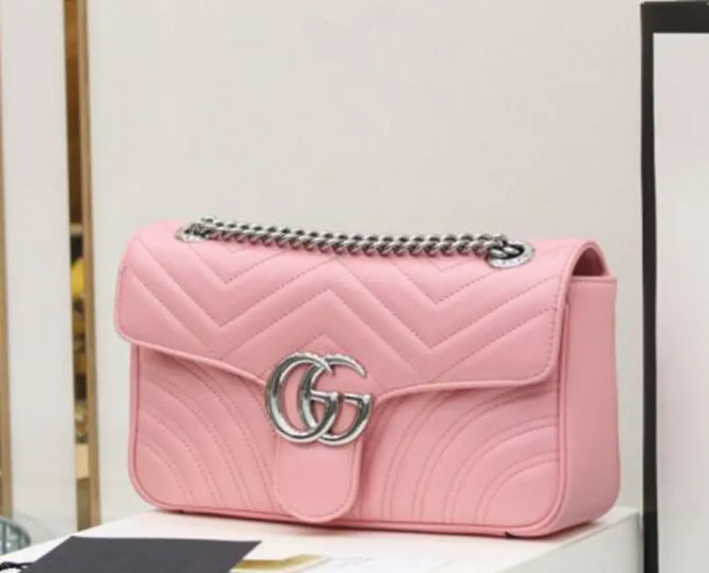 Túi Gucci GG Marmont Small Shoulder Bag Pink 443497-DTDIY-5815 - Ảnh 4