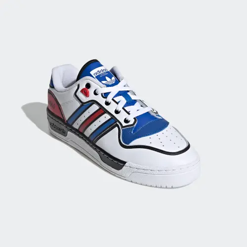Giày Adidas Rivalry Low ‘White Blue Scarlet’ FY3120 - Ảnh 5