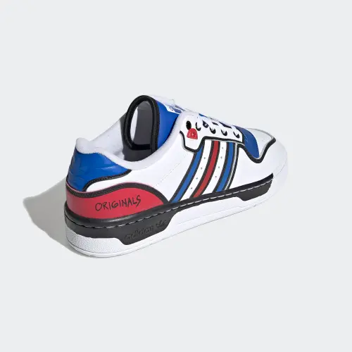 Giày Adidas Rivalry Low ‘White Blue Scarlet’ FY3120 - Ảnh 6