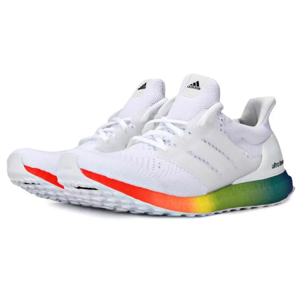 Alternative view of Giày Adidas Ultraboost 20 ‘Rainbow White’ FY2299