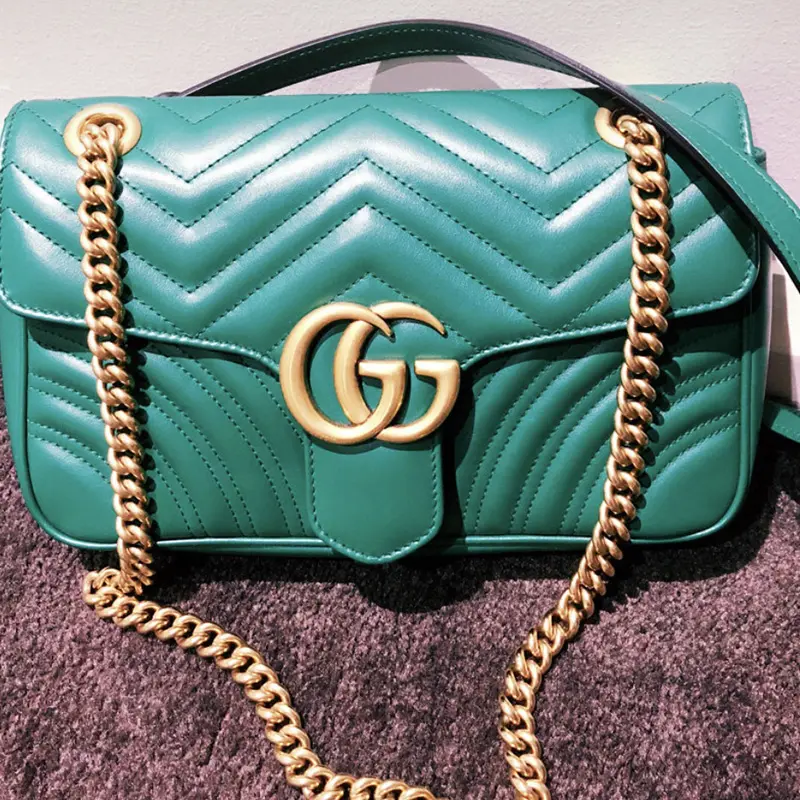 Alternative view of Túi Gucci GG Marmont ‘Green’ 443497-DTDIT-3120