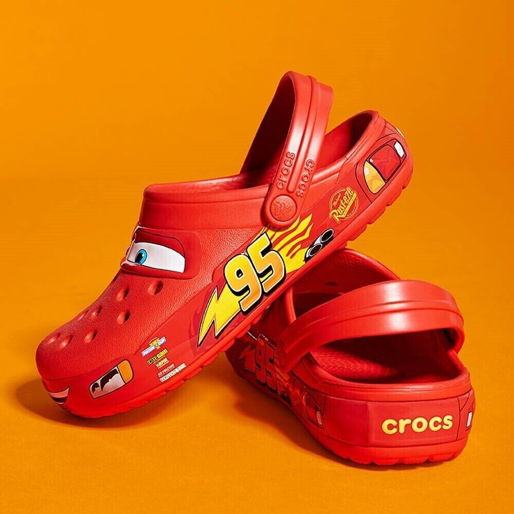 Dép Crocs Classic Clog ‘Lightning McQueen’ 205759-610 - Ảnh 6