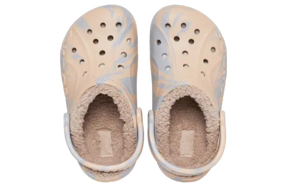 Dép Crocs Baya Lined Marbled Clog ‘Chai’ 208333-2ZM - Ảnh 5