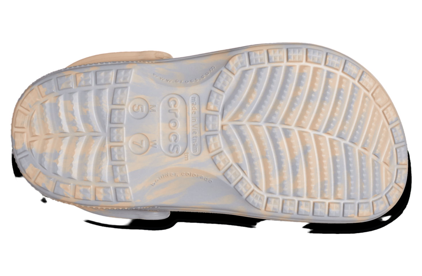 Dép Crocs Baya Lined Marbled Clog ‘Chai’ 208333-2ZM - Ảnh 4