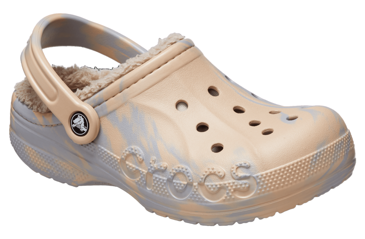 Dép Crocs Baya Lined Marbled Clog ‘Chai’ 208333-2ZM - Ảnh 3