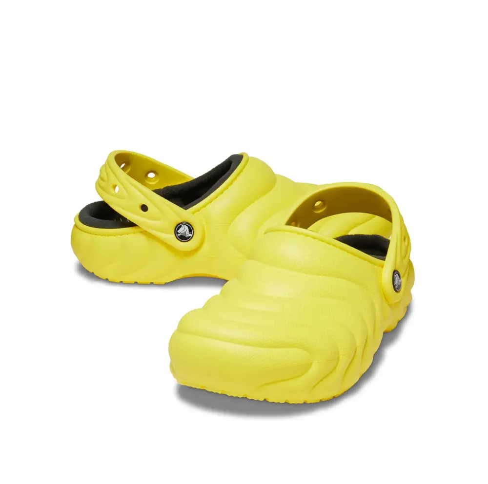 Dép Crocs Classic Lined Overpuff Clog ‘Cyber Yellow’ 210059-77J - Ảnh 4