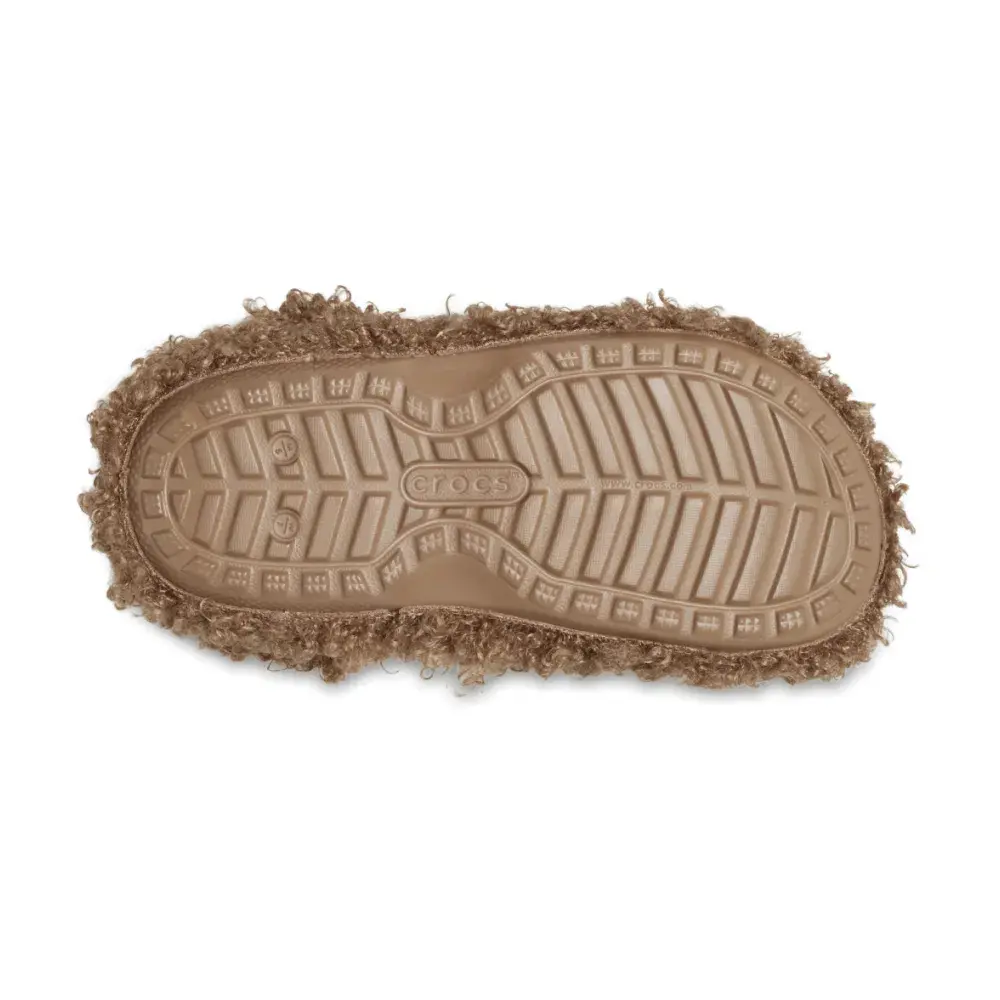 Crocs Classic Faux Doodle Fur Clog ‘Sepia’ 210849-2EY - Ảnh 4
