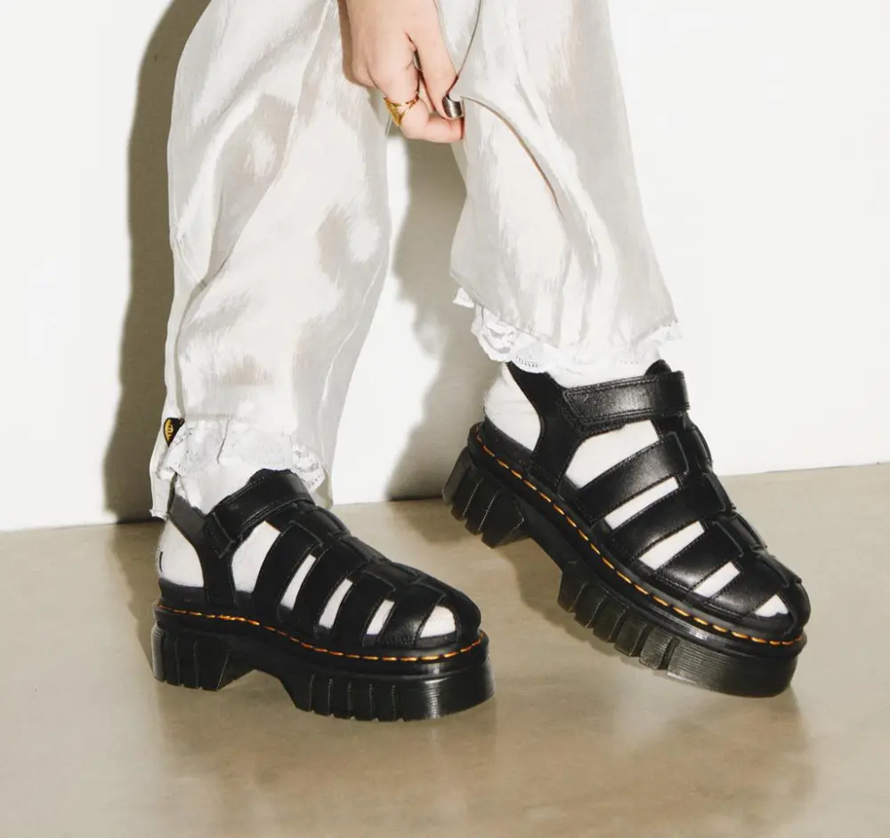 Dép Dr.Martens Ricki Fisherman Platform Sandals ‘Black’ 31549001 - Ảnh 2