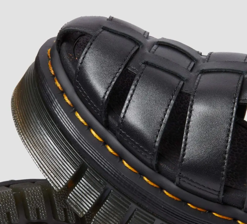 Dép Dr.Martens Ricki Fisherman Platform Sandals ‘Black’ 31549001 - Ảnh 4