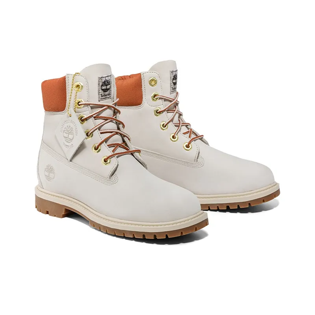 Giày Timberland Heritage 6 Inch Waterproof 'White Nubuck' A5RVCW - Ảnh 3