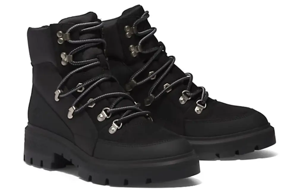 Giày Timberland Cortina Valley Waterproof Mid Hiker Boots ‘Black ‘ A5NJ7015 - Ảnh 4