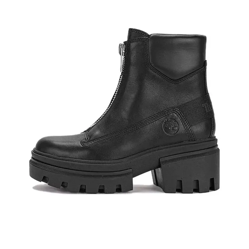 Giày Timberland Everleigh Front Zip 'Black Nubuck' A5YJV - Ảnh 3