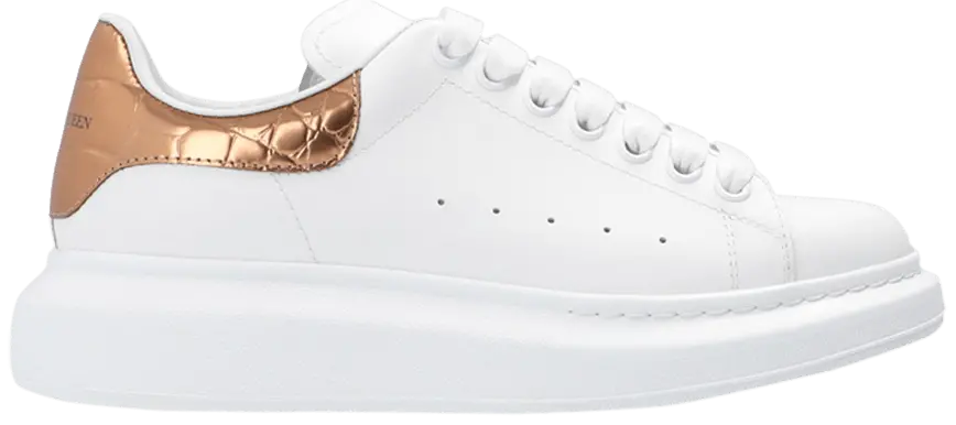 Giày Alexander McQueen Wmns Oversized Sneaker ‘White Bronze Gold’ 553770-WHYBQ-9053