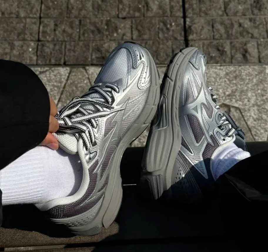 Alternative view of Giày Mizuno Halo Mix ‘Silver Grey’ D1GH240817