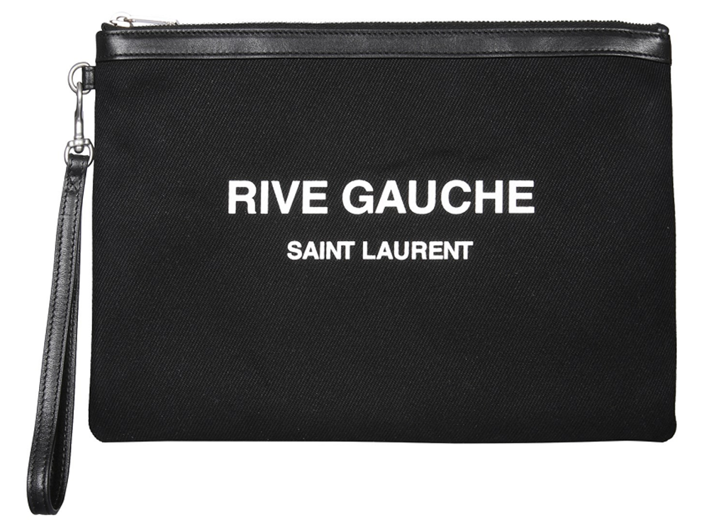Túi Saint Laurent Rive Gauche Bias Canvas ‘Black’ 581369-96NAE1070