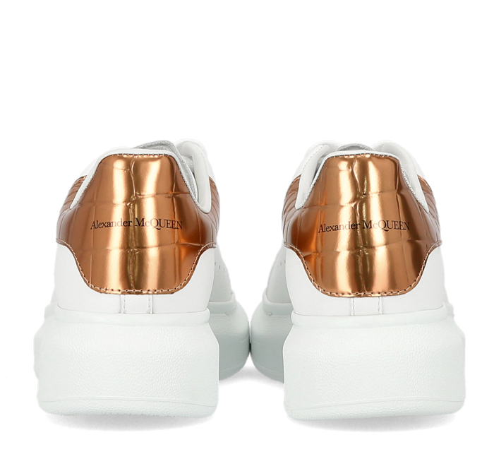 Giày Alexander McQueen Wmns Oversized Sneaker ‘White Bronze Gold’ 553770-WHYBQ-9053 - Ảnh 3