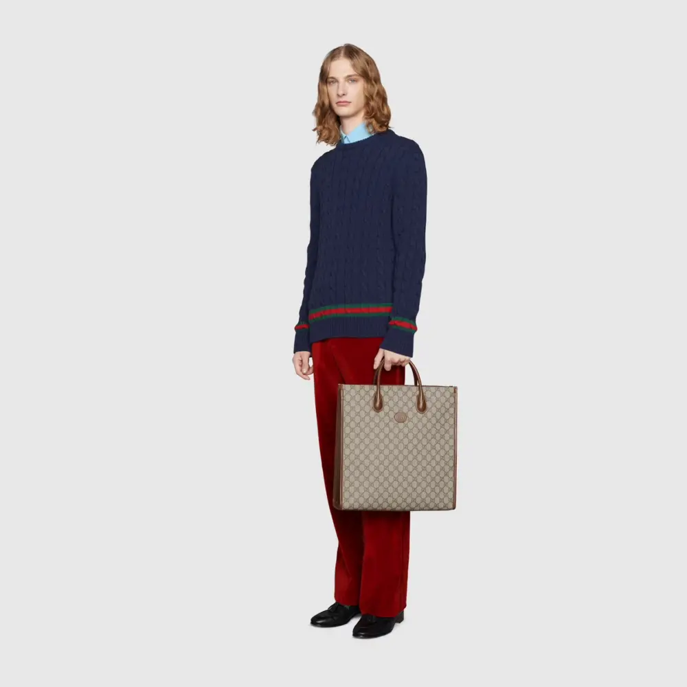 Túi Gucci Medium Tote ‘Brown’ 674155-92THG-8563 - Ảnh 5