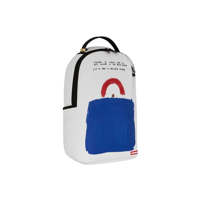 Balo Sprayground Logo ‘White Blue’ W1045757 - Ảnh 3