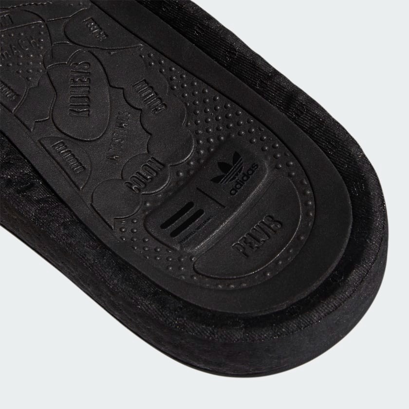 Dép Adidas Pharrell x Boost Slides ‘Triple Black’ FX8056 - Ảnh 6