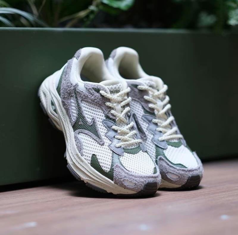 Giày Mizuno Racer S ‘Grey Green’ D1GH223520 - Ảnh 2