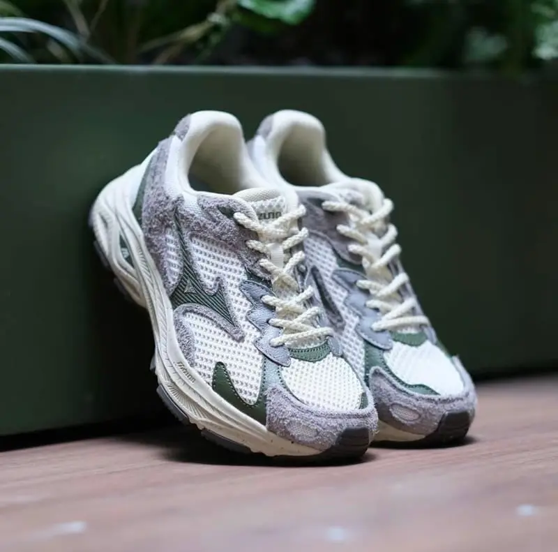 Alternative view of Giày Mizuno Racer S ‘Grey Green’ D1GH223520