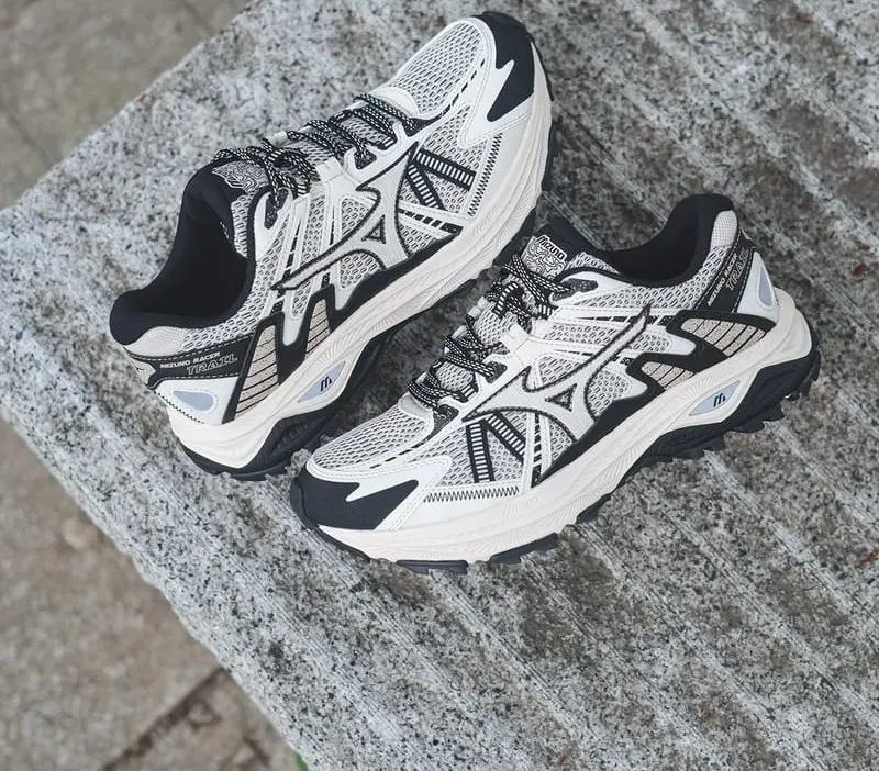 Giày Mizuno Racer Trail ‘Cream Black White’ D1GH223801 - Ảnh 5