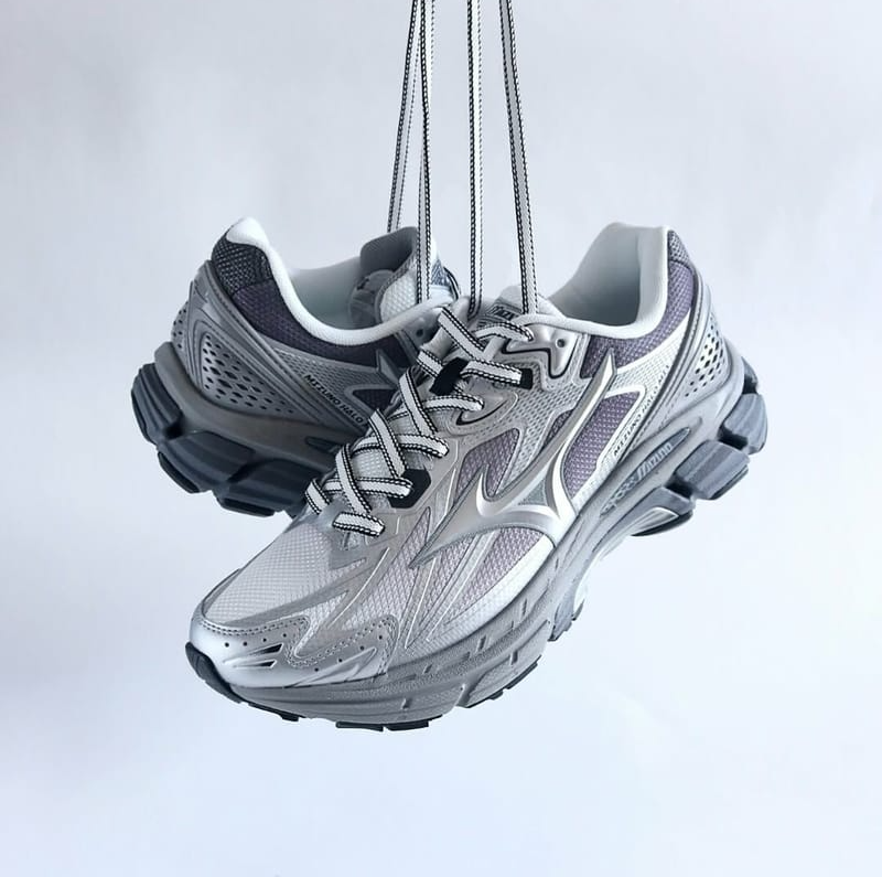 Giày Mizuno Halo Mix ‘Silver Grey’ D1GH240817 - Ảnh 4