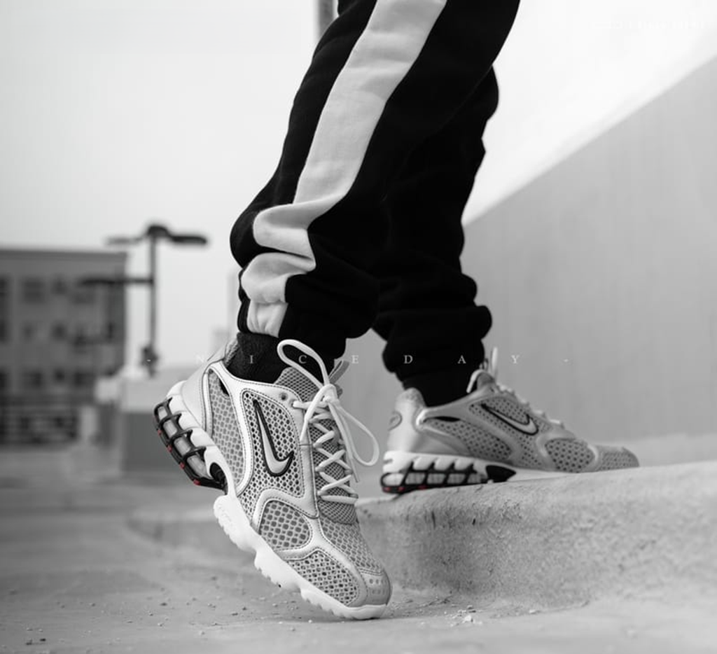 Giày Nike Zoom Spiridon Caged 2 ‘Metallic Silver’ CJ1288-001 - Ảnh 6
