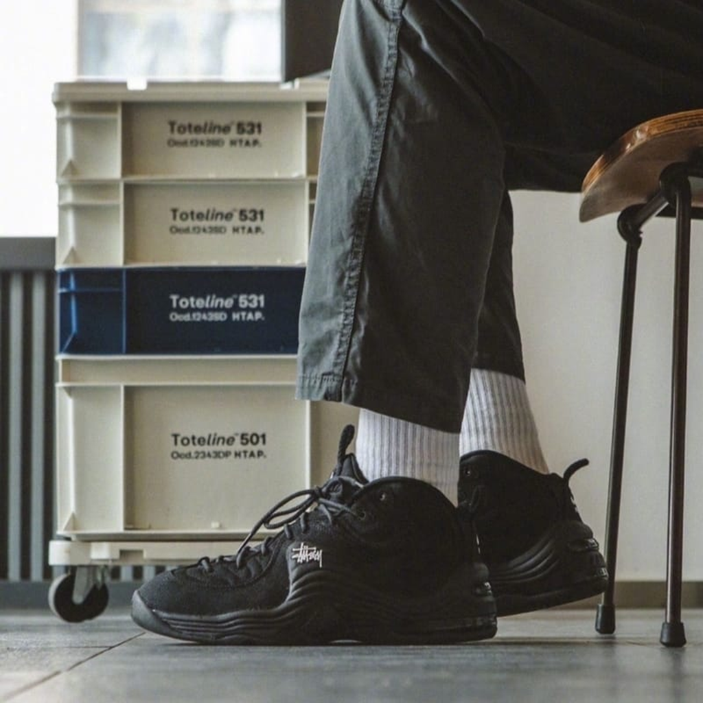 Giày Nike Air Penny 2 Stussy ‘Black’ DQ5674-001 - Ảnh 5