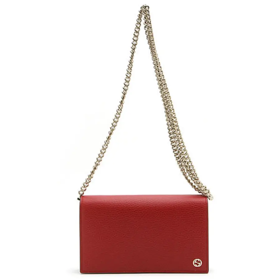 Túi Gucci GG Mini Chain Cross Bag ‘Red’ 466506-CAO0G-6420 - Ảnh 3