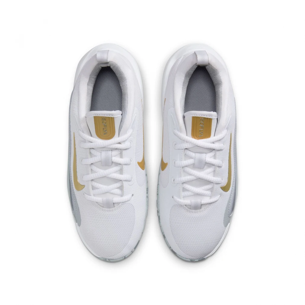 Giày Nike IsoFly GS 'White Grey Gold' FN4384-100 - Ảnh 3