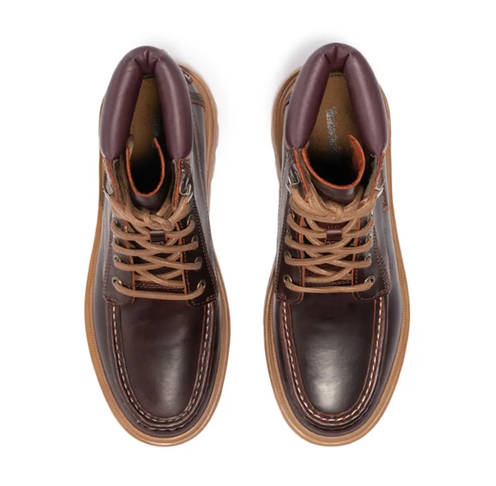 Alternative view of Giày Timberland Ray City Moc Toe Chukka 'Brown Regenerative Leather' A5M3YD57
