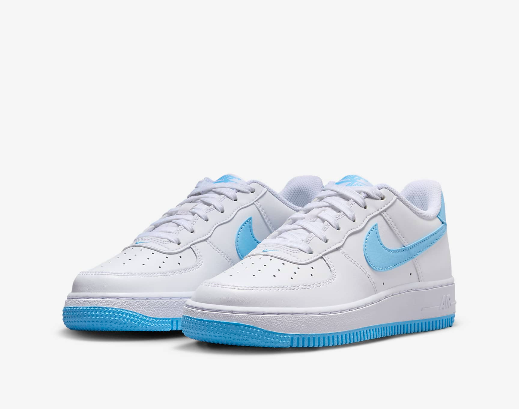 Giày Nike Air Force 1 Low GS ‘White Aquarius Blue’ FV5948-107 - Ảnh 4