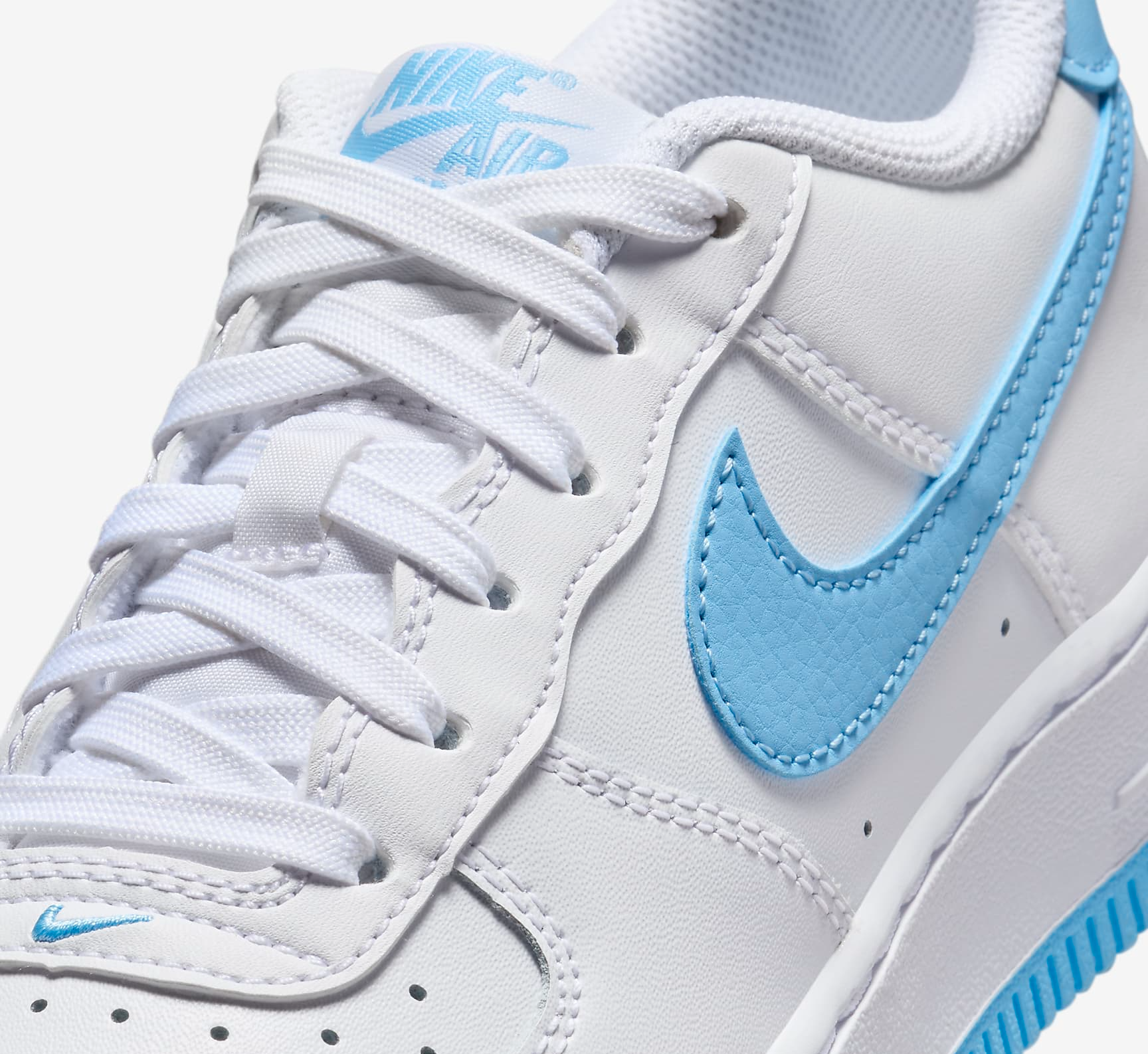 Giày Nike Air Force 1 Low GS ‘White Aquarius Blue’ FV5948-107 - Ảnh 2