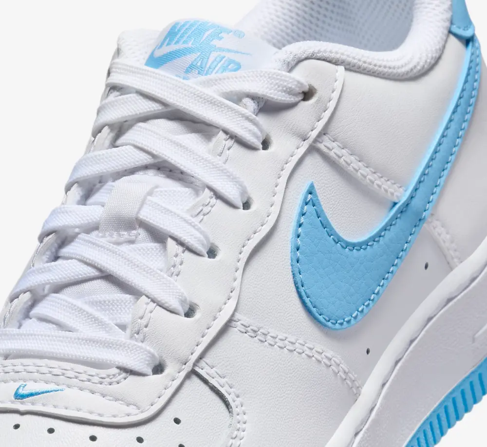 Alternative view of Giày Nike Air Force 1 Low GS ‘White Aquarius Blue’ FV5948-107