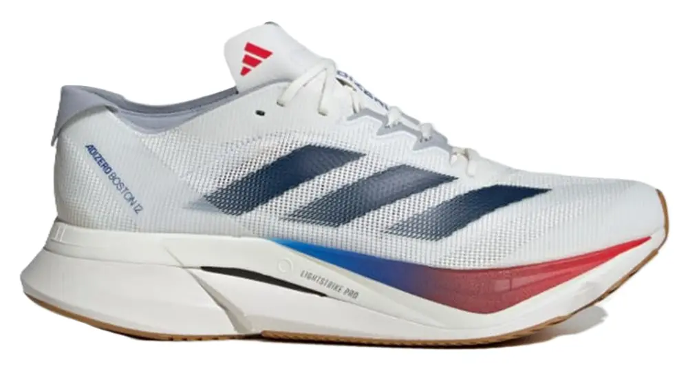 Giày Adidas Adizero Boston 12 'White Dark Blue Pure Ruby' JI4476
