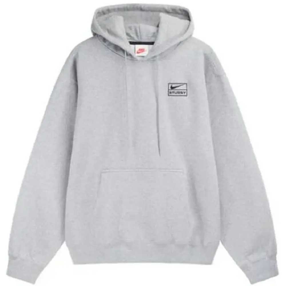 Áo Nike x Stussy Logo Hoodie Asia Sizing ‘Grey’ DJ9489-063